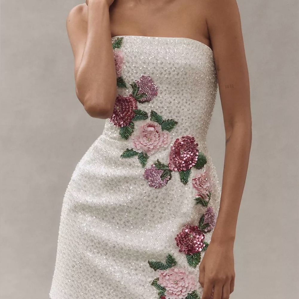 Helsi Frida Rosette Strapless Mini Dress